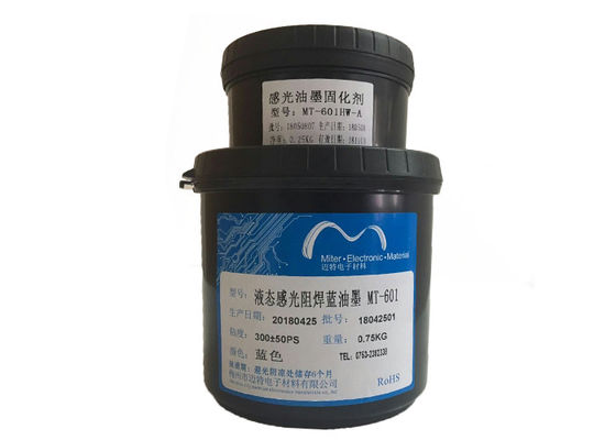 중국 액체 사진 이미지 PCB 표하기 잉크, 다 층 PCB 물자를 위한 파란 색깔 땜납 가면 협력 업체